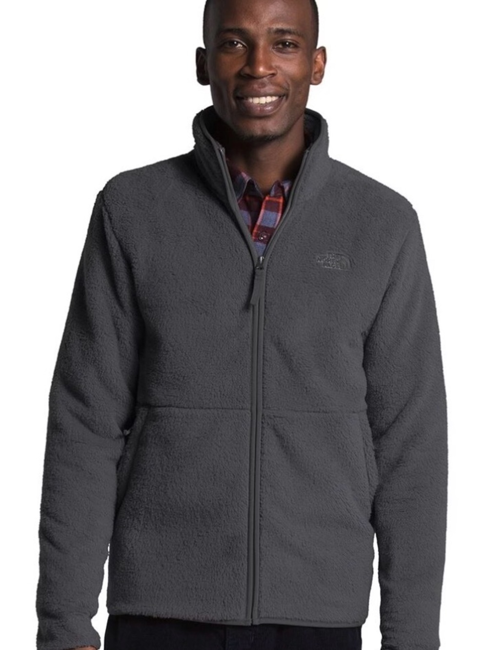 The North Face Boys's Sherpa Full-Zip Jacket - Charcoal